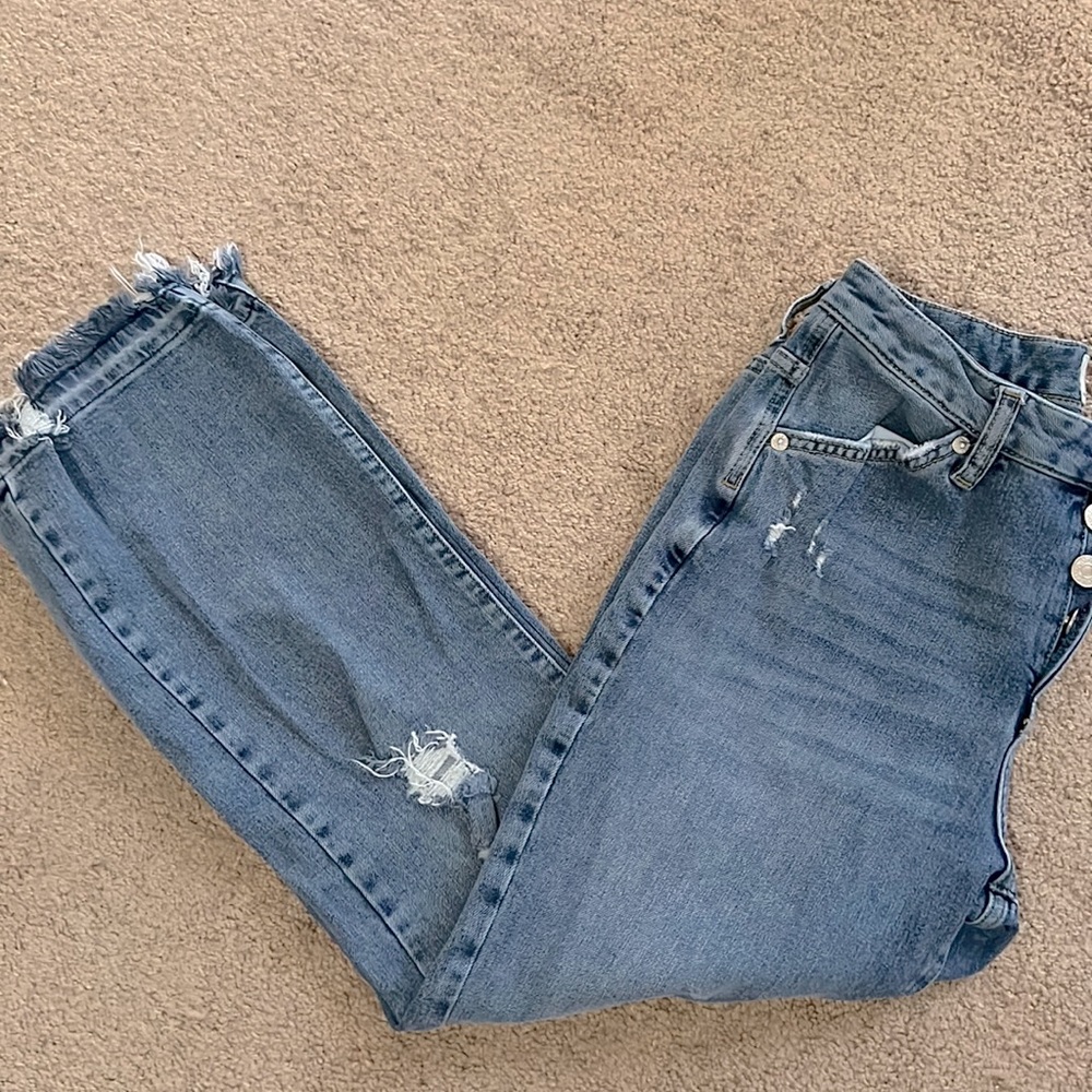 We the Free distressed boyfriend jeans